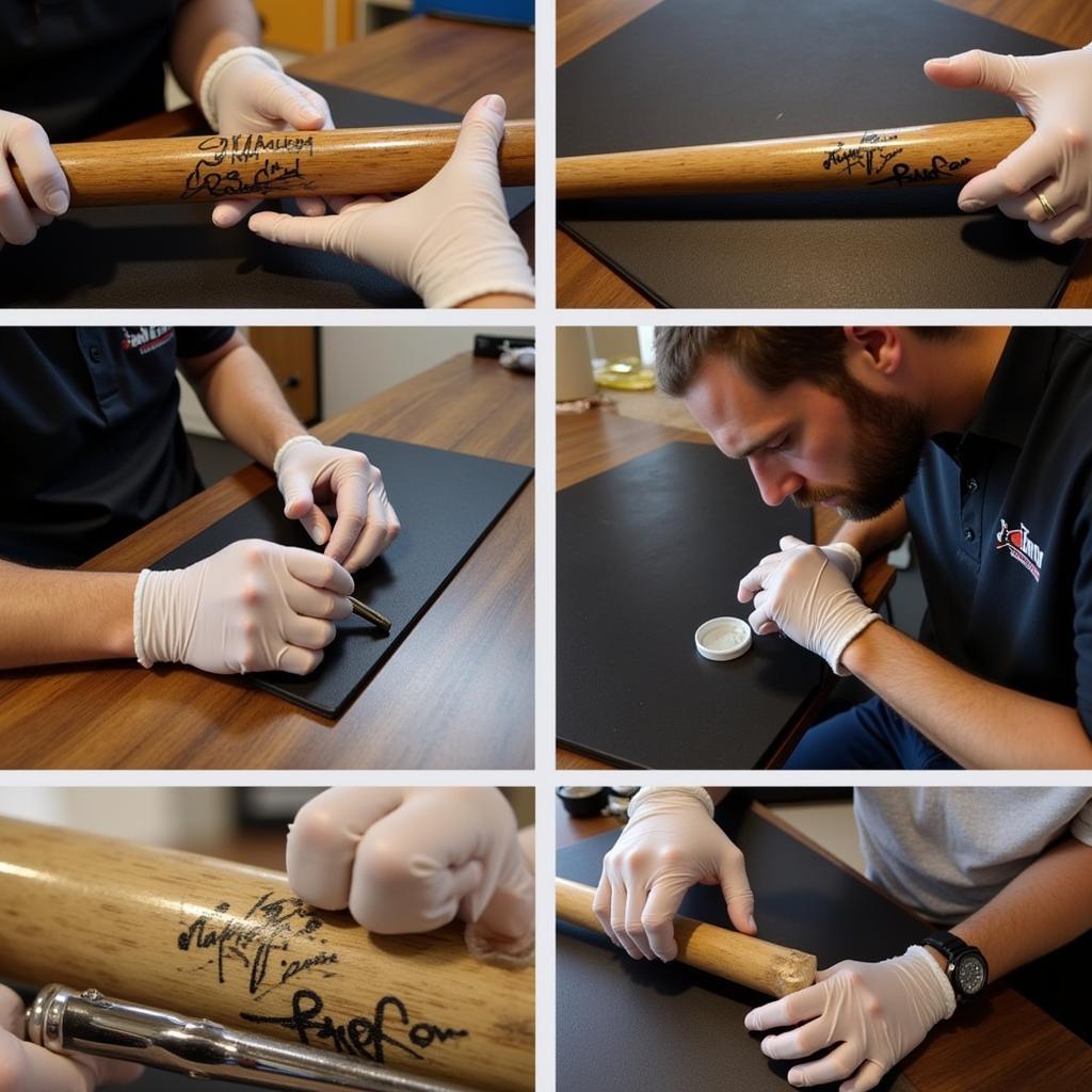 Authenticating a Todd Helton Autographed Bat