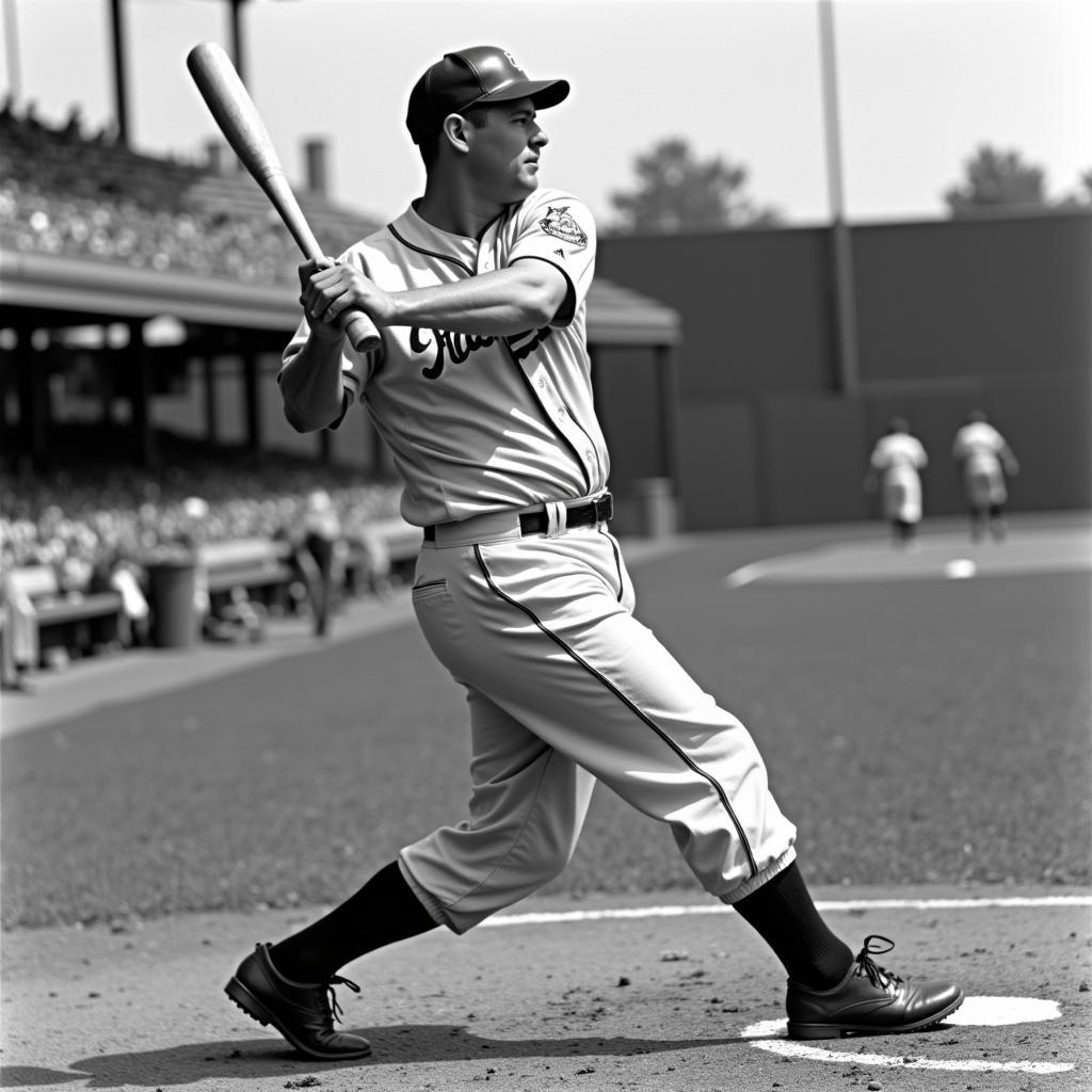 Babe Ruth Swinging