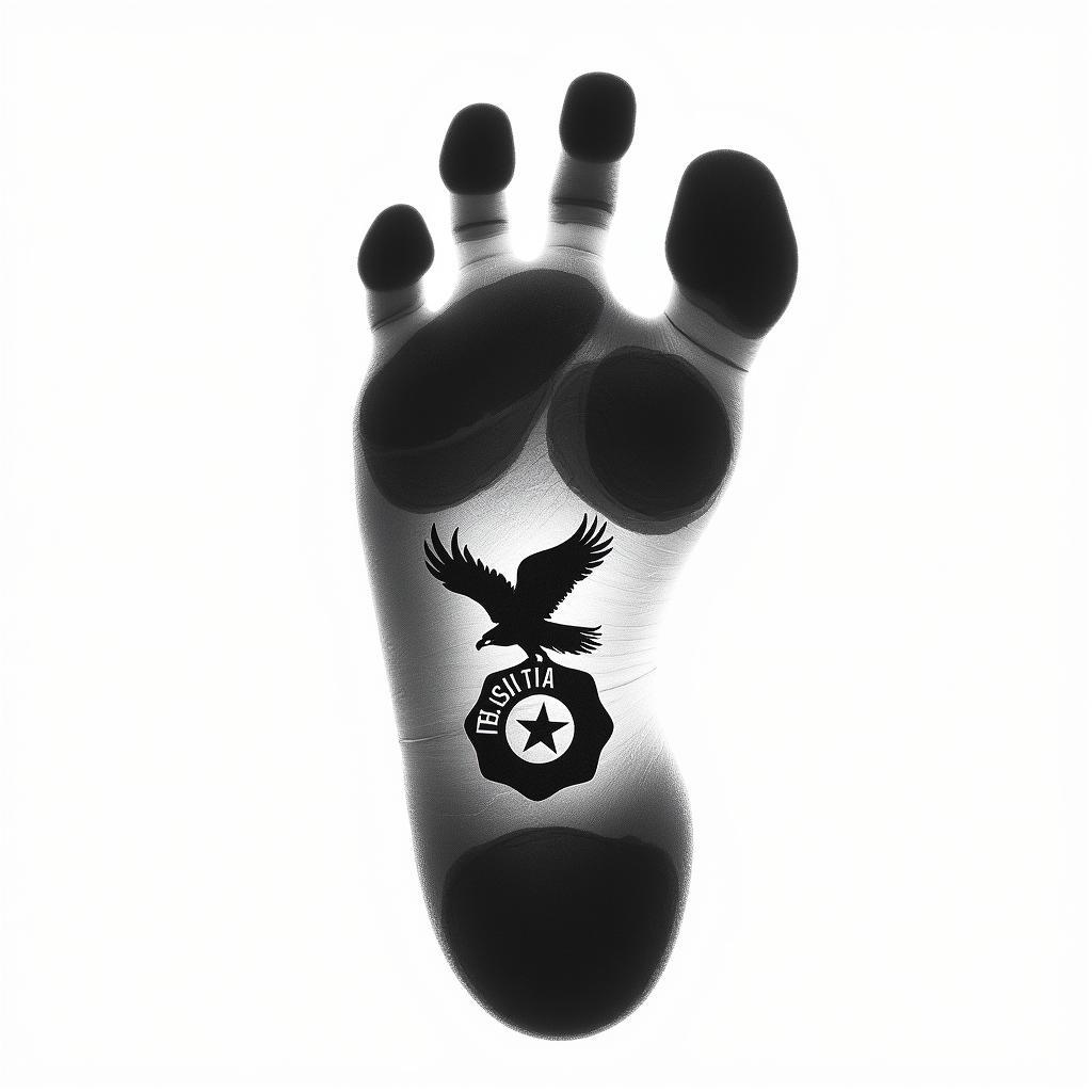 Baby Footprint Transformed into the Besiktas Logo