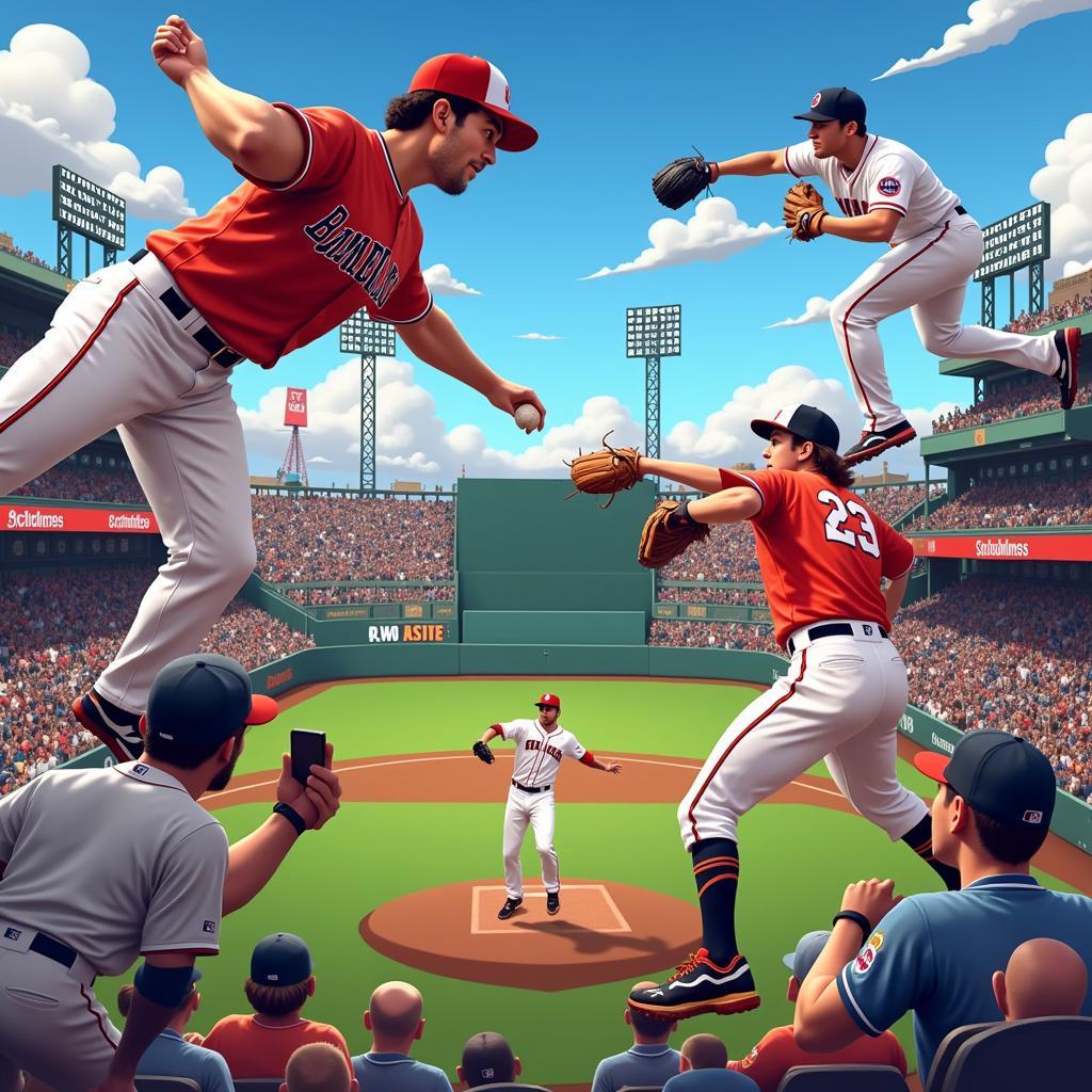 Action-packed Baseball 9 gameplay screenshot