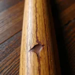 Close-up of a Baseball Bat's Wood Grain