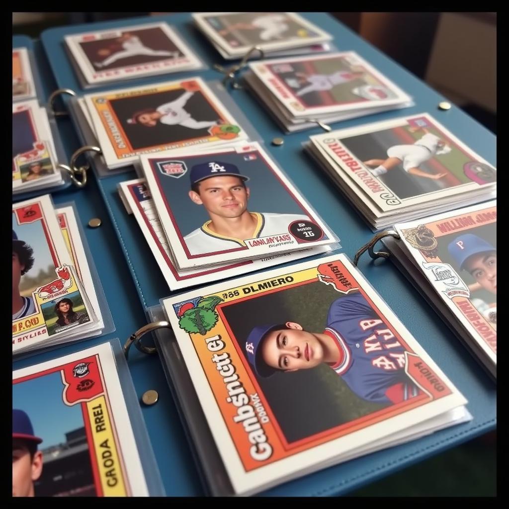 Baseball Card Collection Organized by Team