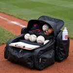 Baseball Equipment on Field