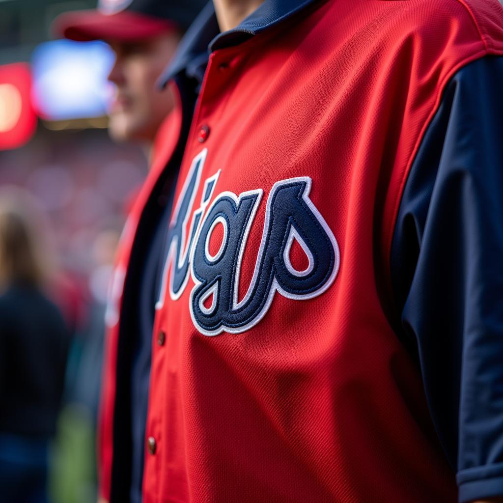 Baseball Fan Showing Team Pride