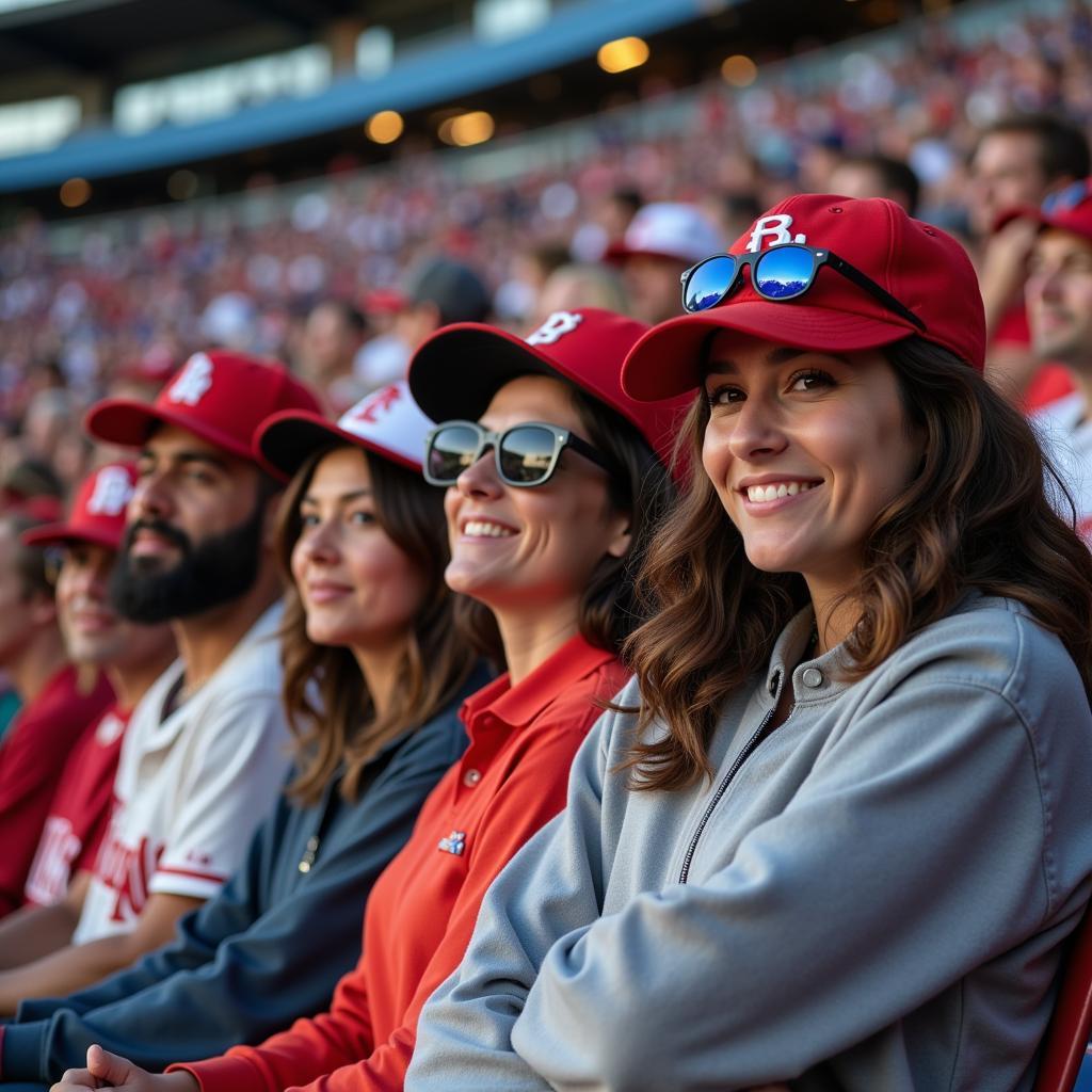 Baseball Fans at Game