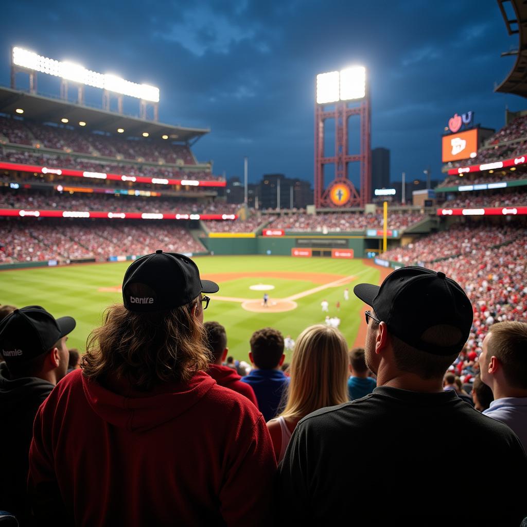 Baseball Fans Cheering