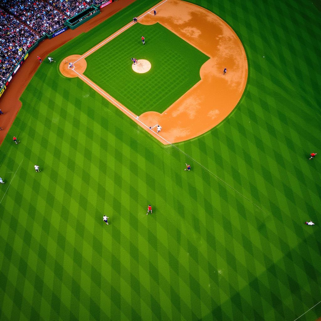 Baseball Field Aerial View