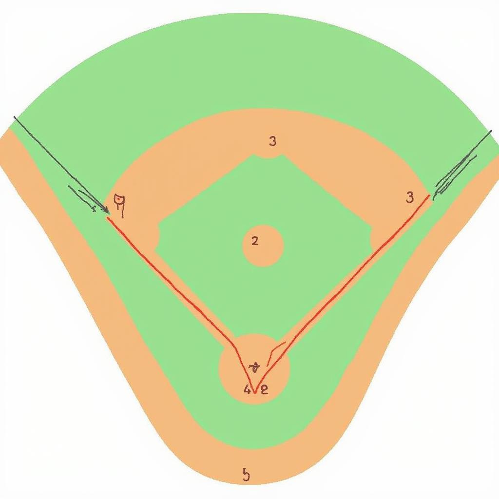 Diagram of a Baseball Field