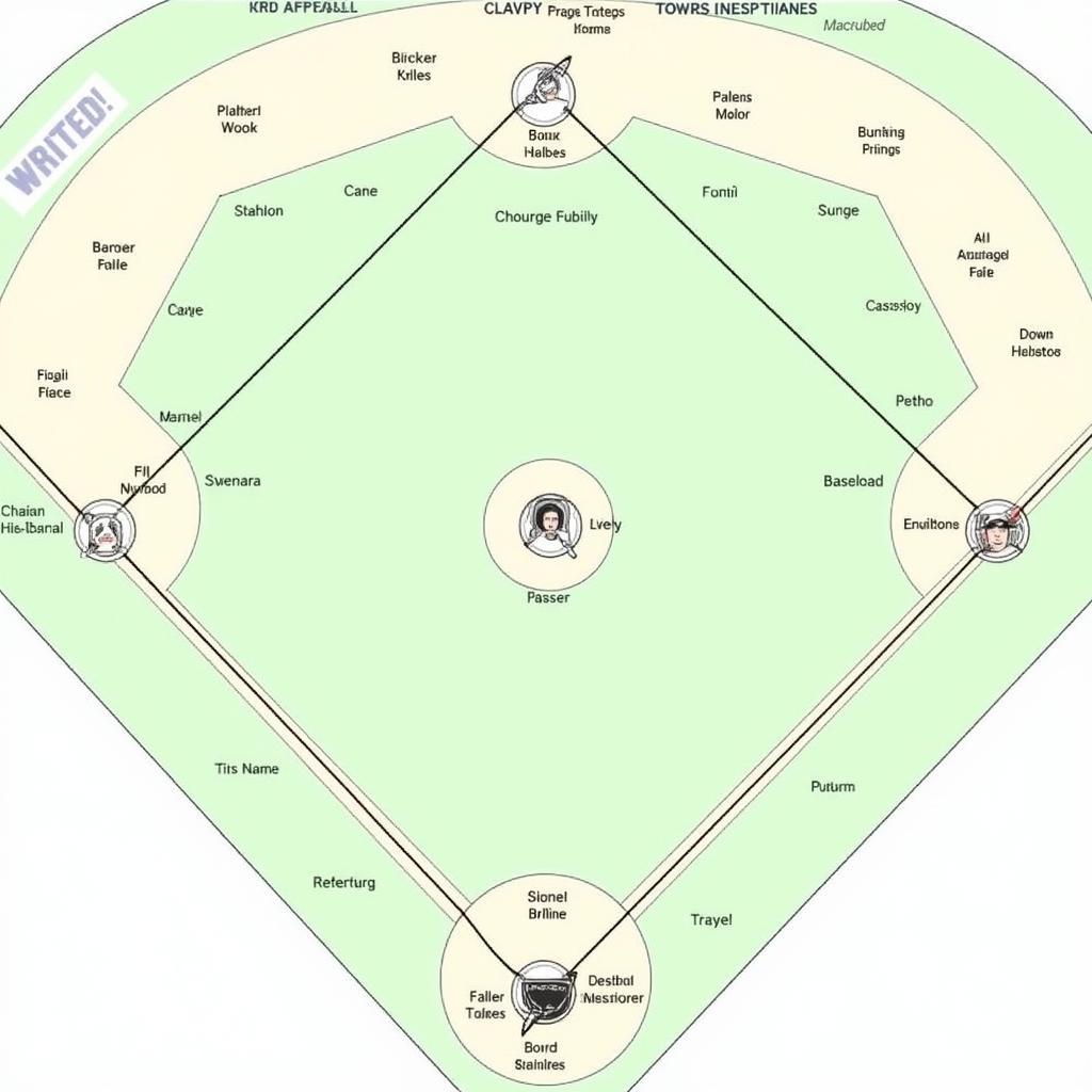 Baseball Game Roster Template Example