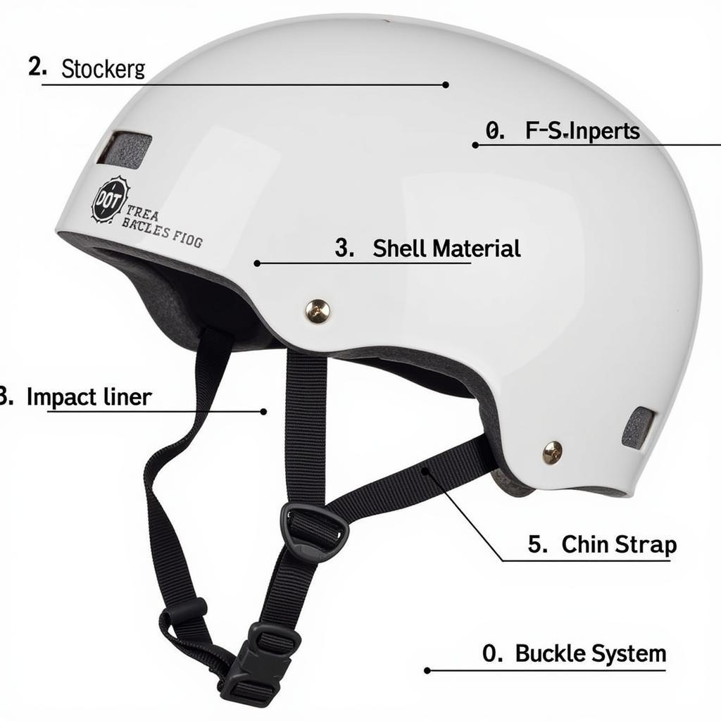 Close-Up of Safety Features on a Baseball Style Helmet