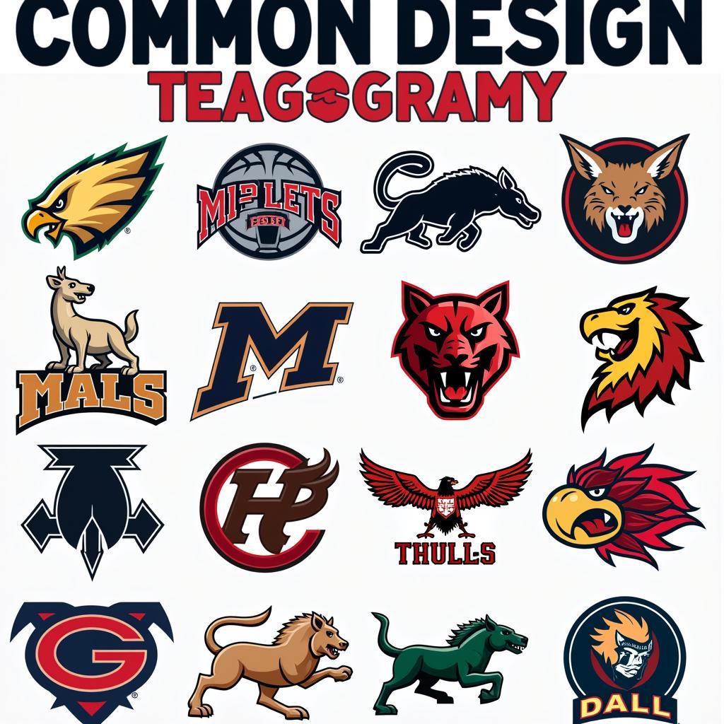 Breakdown of common elements found in baseball logos