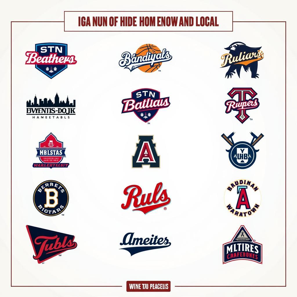 Examples of baseball logos that cleverly incorporate elements of local culture, history, or landmarks.