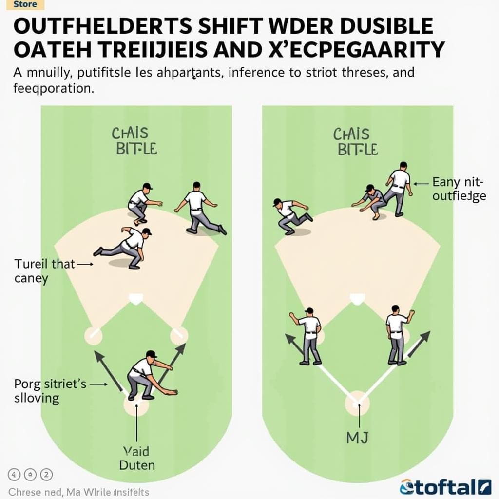 Outfielders Shifting Positions Strategically