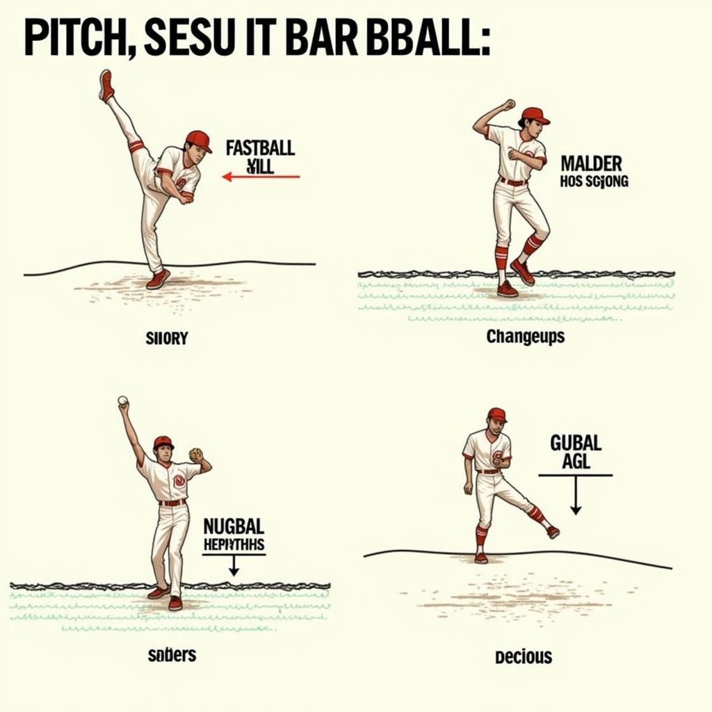 Different types of pitches in baseball