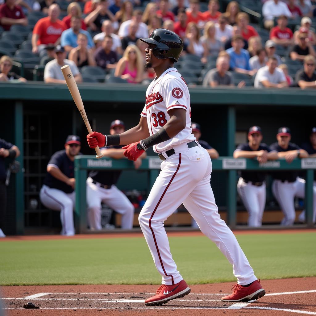 Baseball Player Celebrating Home Run