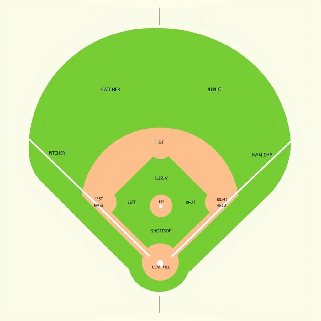 Example of a filled-out baseball position template