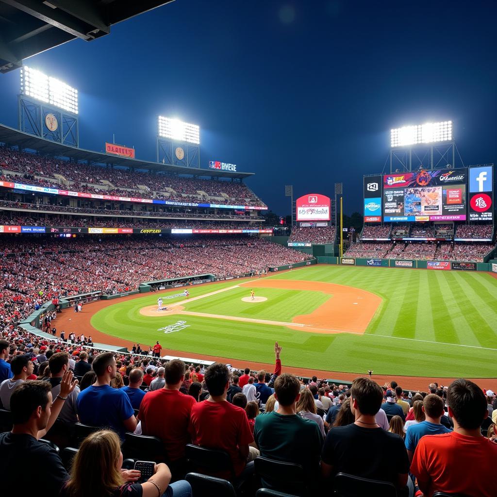 Baseball Stadium Crowd