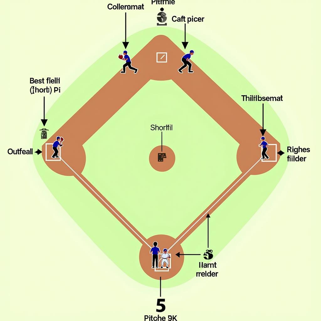 Baseball Team Positions Diagram