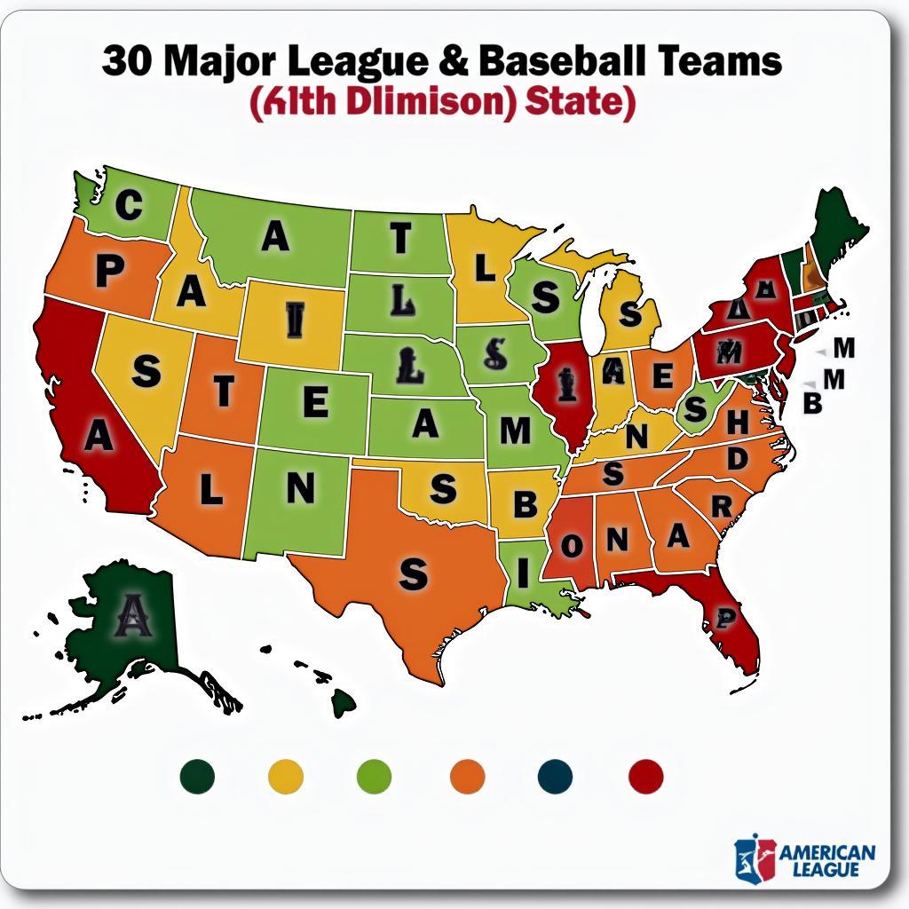 Major League Baseball Teams Map