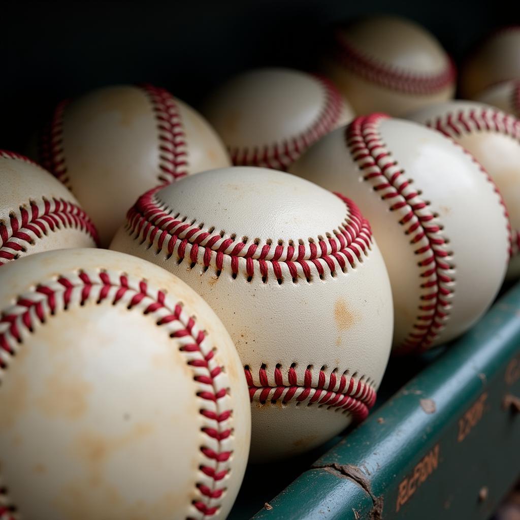 Baseballs in an MLB Game