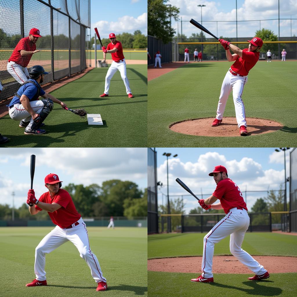 Batting Champ Performing Training Drills