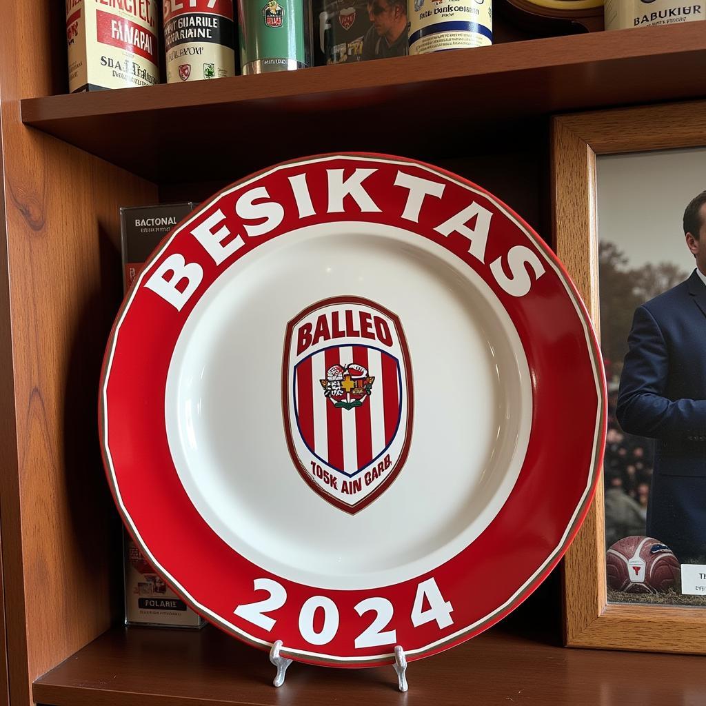 Besiktas 2024 Platter on Display Shelf