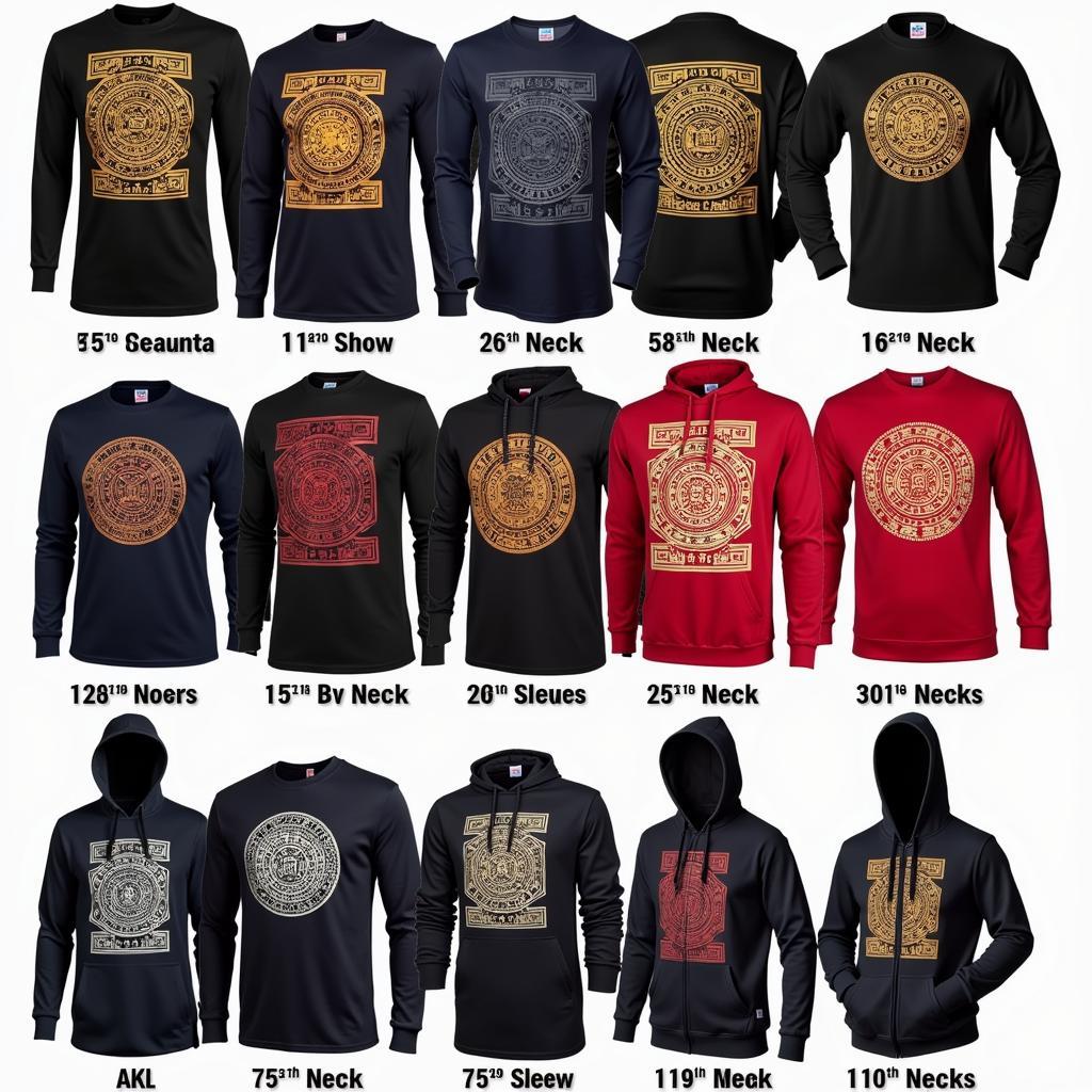 Besiktas Aztec Calendar T-Shirt Collection Display