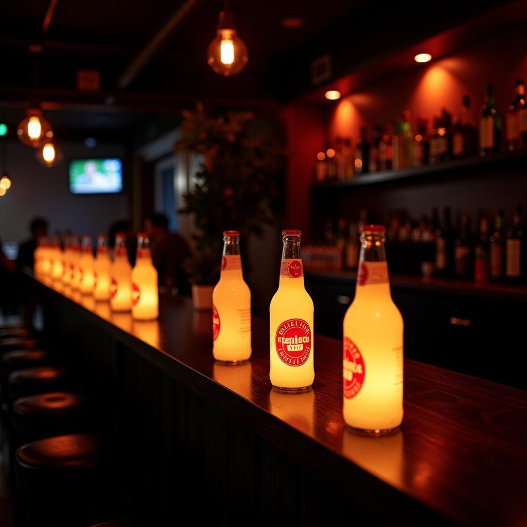 Besiktas Bar with Bottle Lights