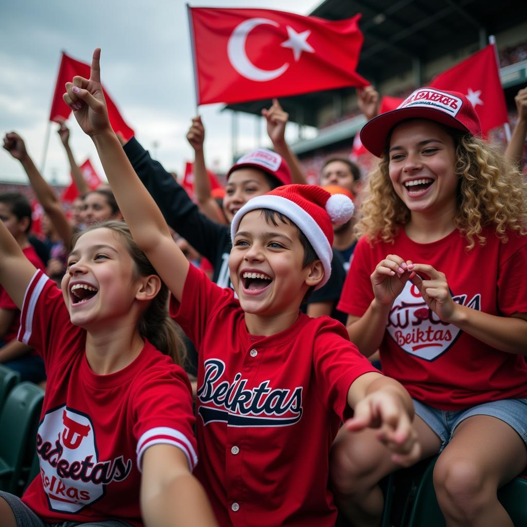 Beşiktaş Baseball Fans Celebrating