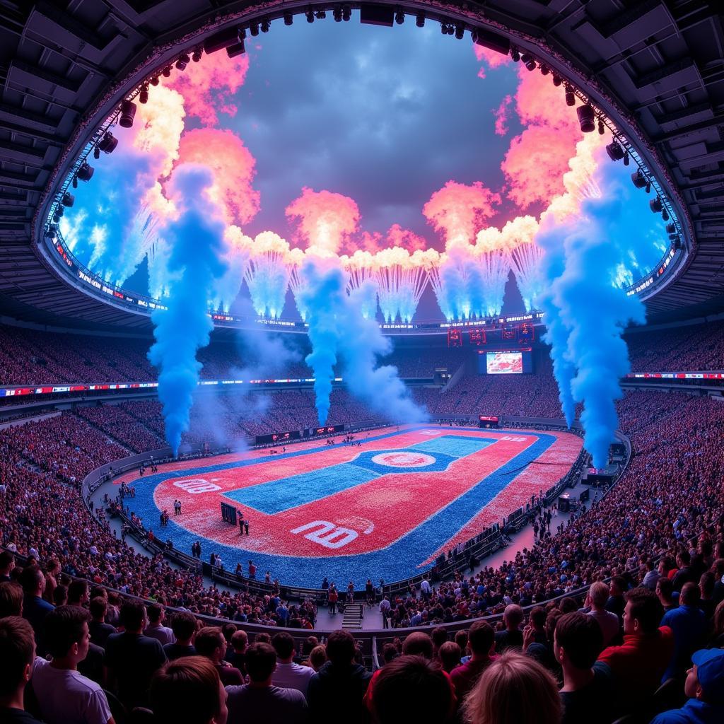 A breathtaking display of support from the Besiktas Blue Angels ultras group