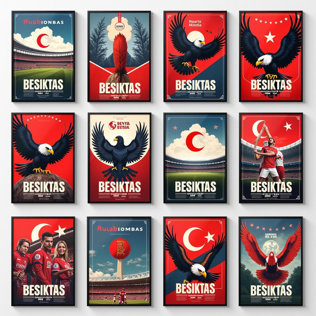 A collection of Besiktas bow posters