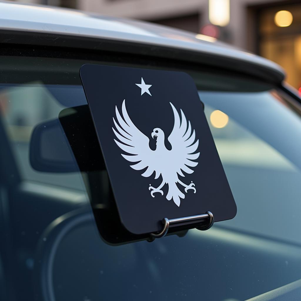 Besiktas Car Placard Holder - Classic Design