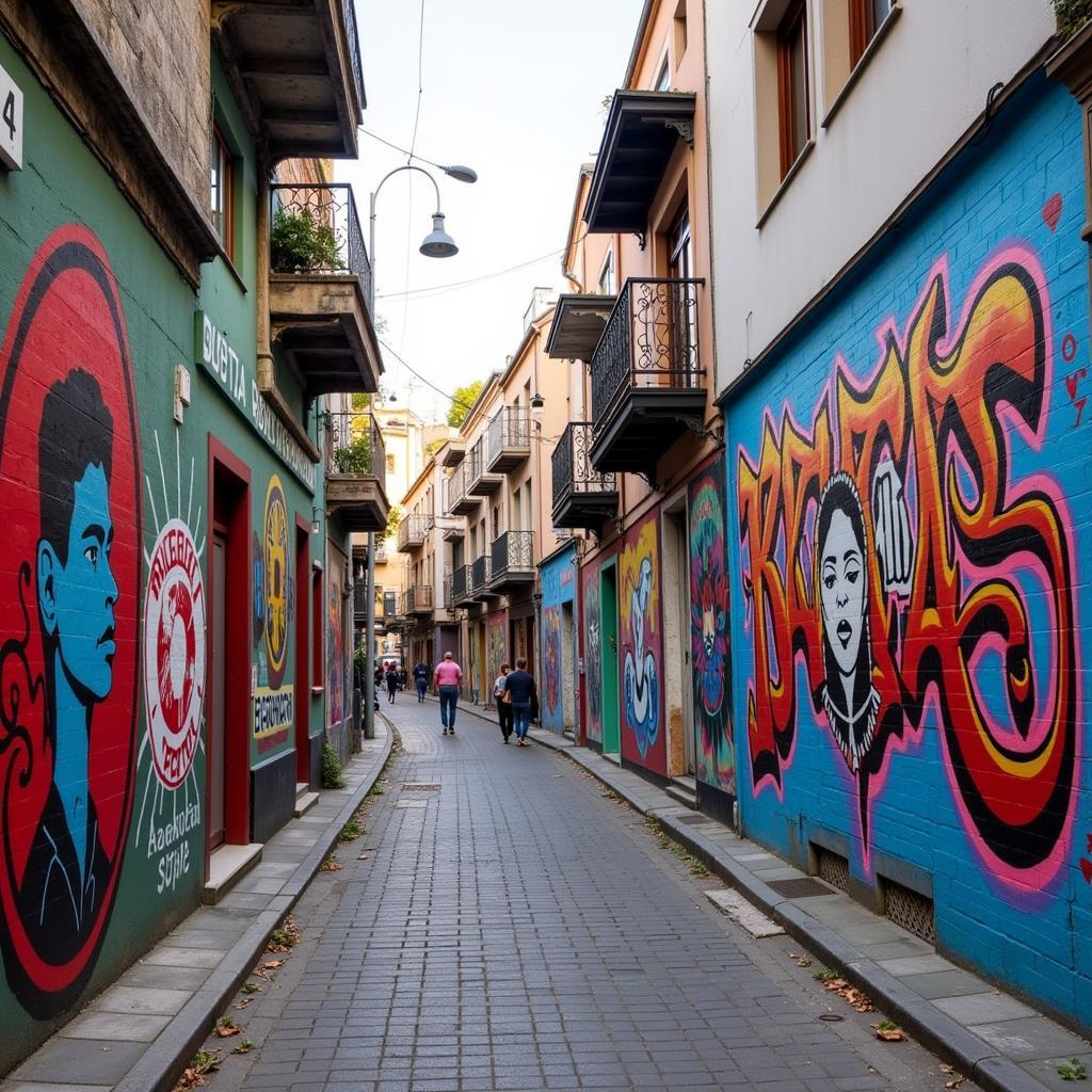 Besiktas Carsi: Vibrant street art in the club's heartland