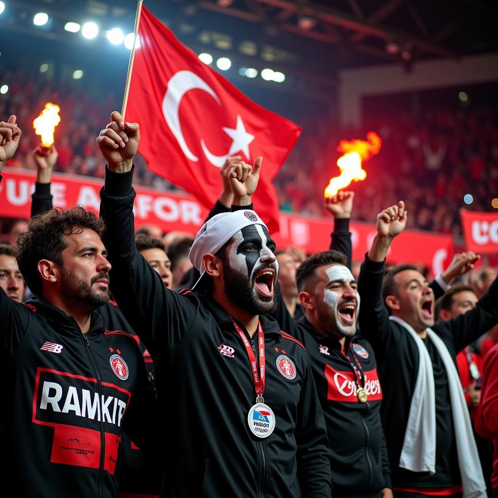 Besiktas Çarşı supporters in full voice