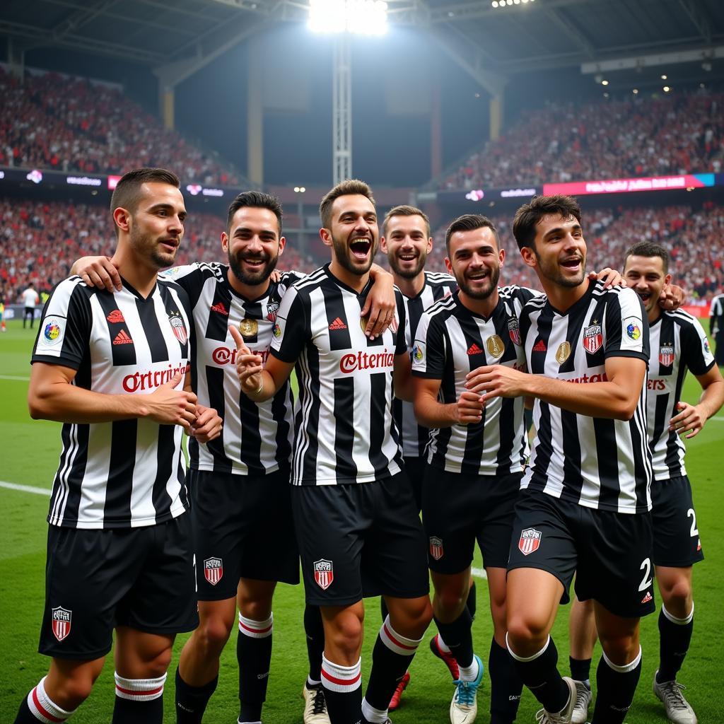 Beşiktaş Players and Fans Celebrate Championship Victory