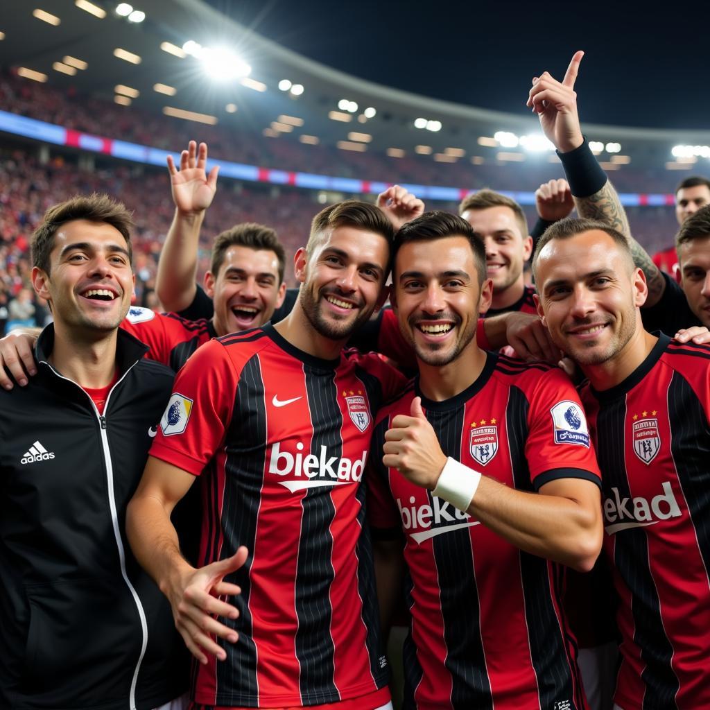 Beşiktaş Celebrating Victory