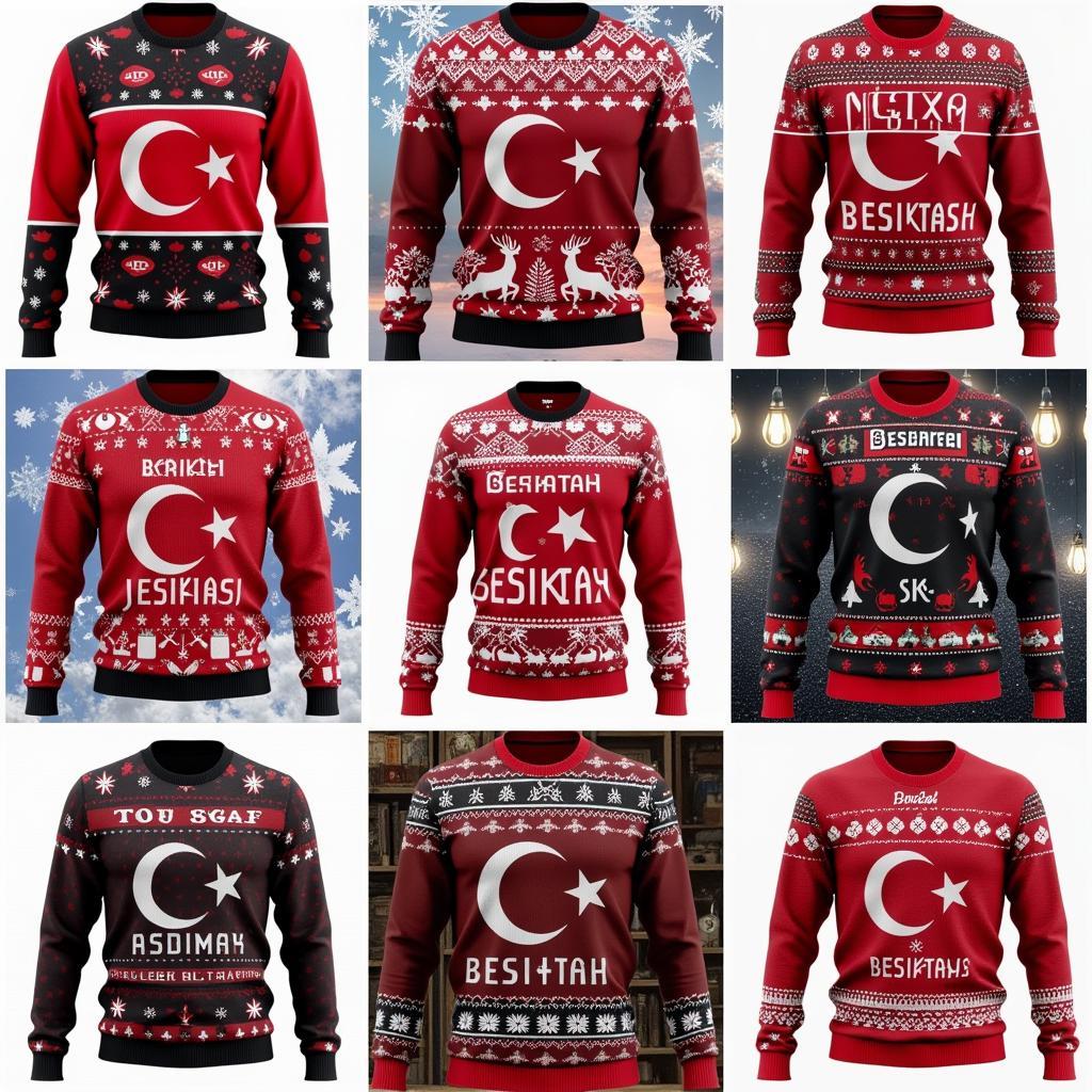 Beşiktaş Christmas Sweater Designs