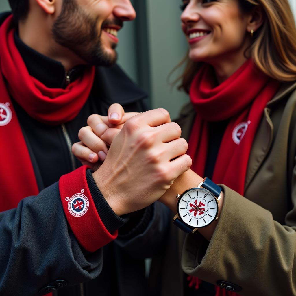 A Beşiktaş Couple Wearing Matching Watches