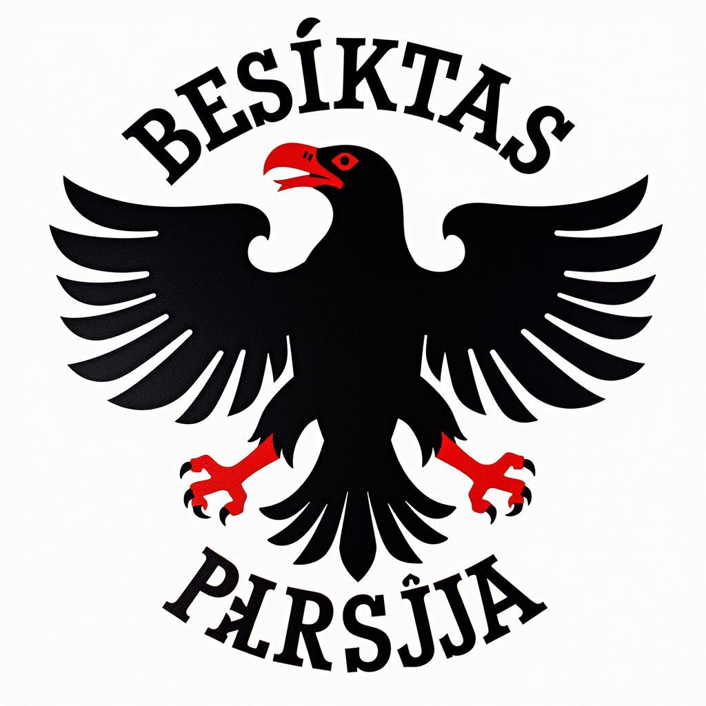 Beşiktaş Emblem in Black and White