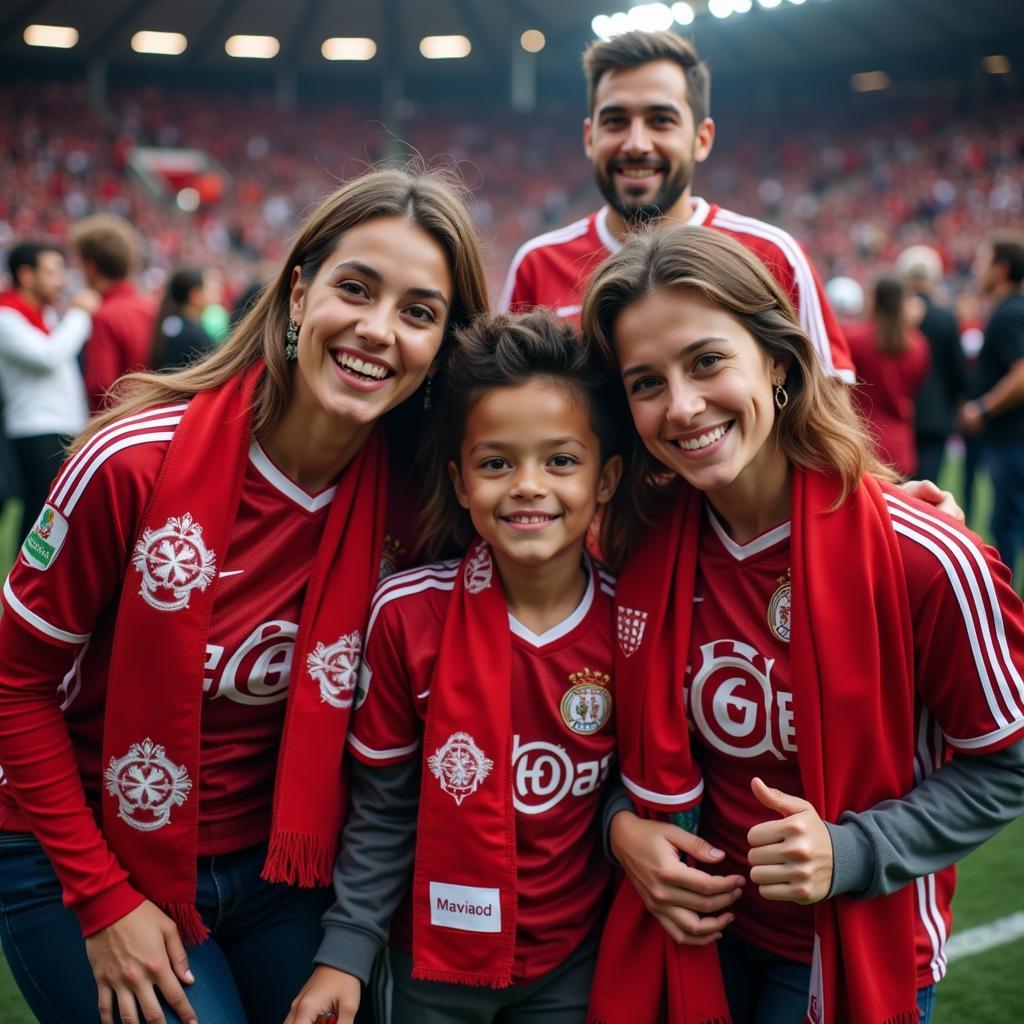 Family Celebrating Besiktas Victory