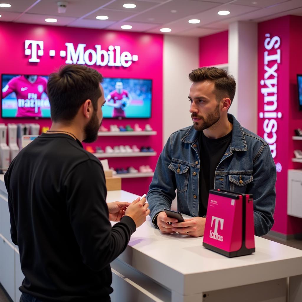 Beşiktaş Fan in the Bronx Buying a T-Mobile SIM Card