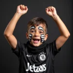 Young Besiktas Fan Celebrating Victory