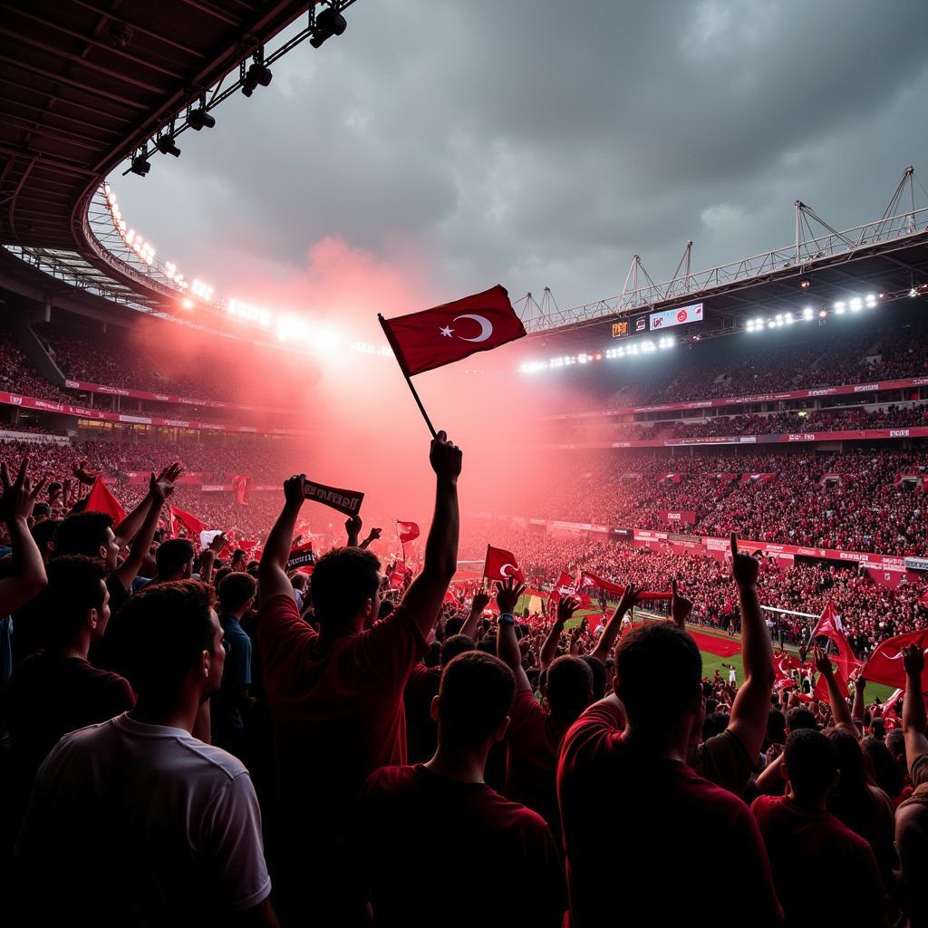 Besiktas fans celebrating