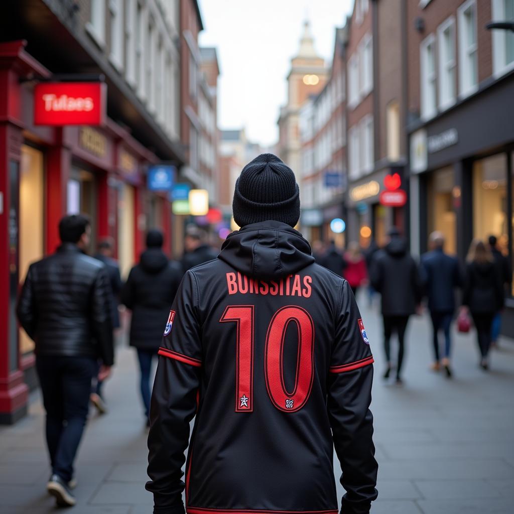 Besiktas Fan in Ice Wall Hat in London