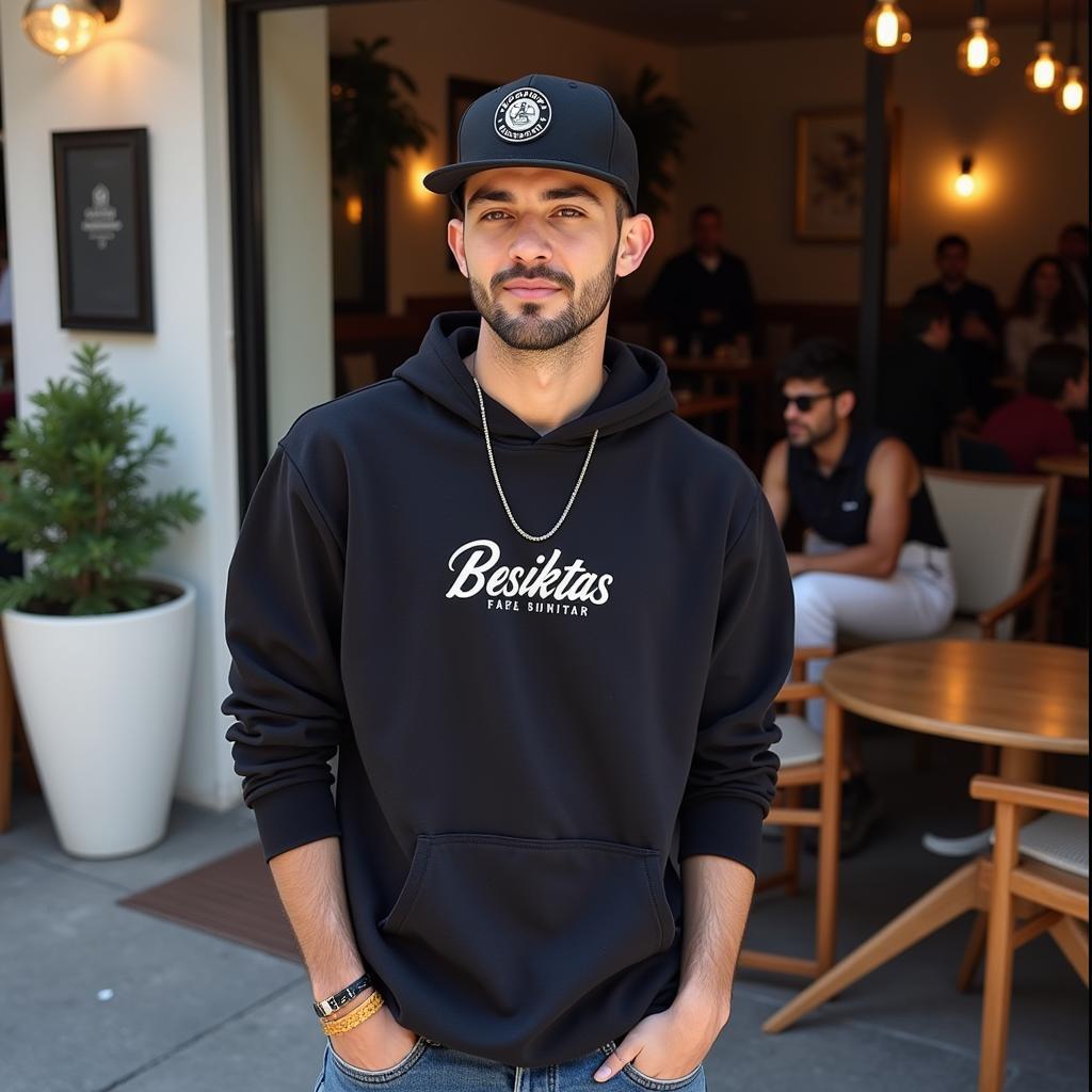 Besiktas Fan Outfit with Holo Hat