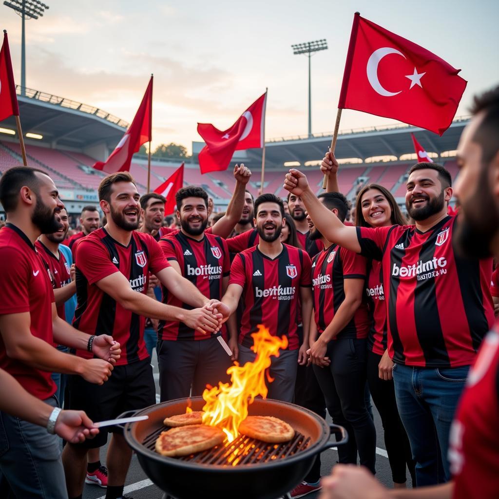 Besiktas Fans Tailgating