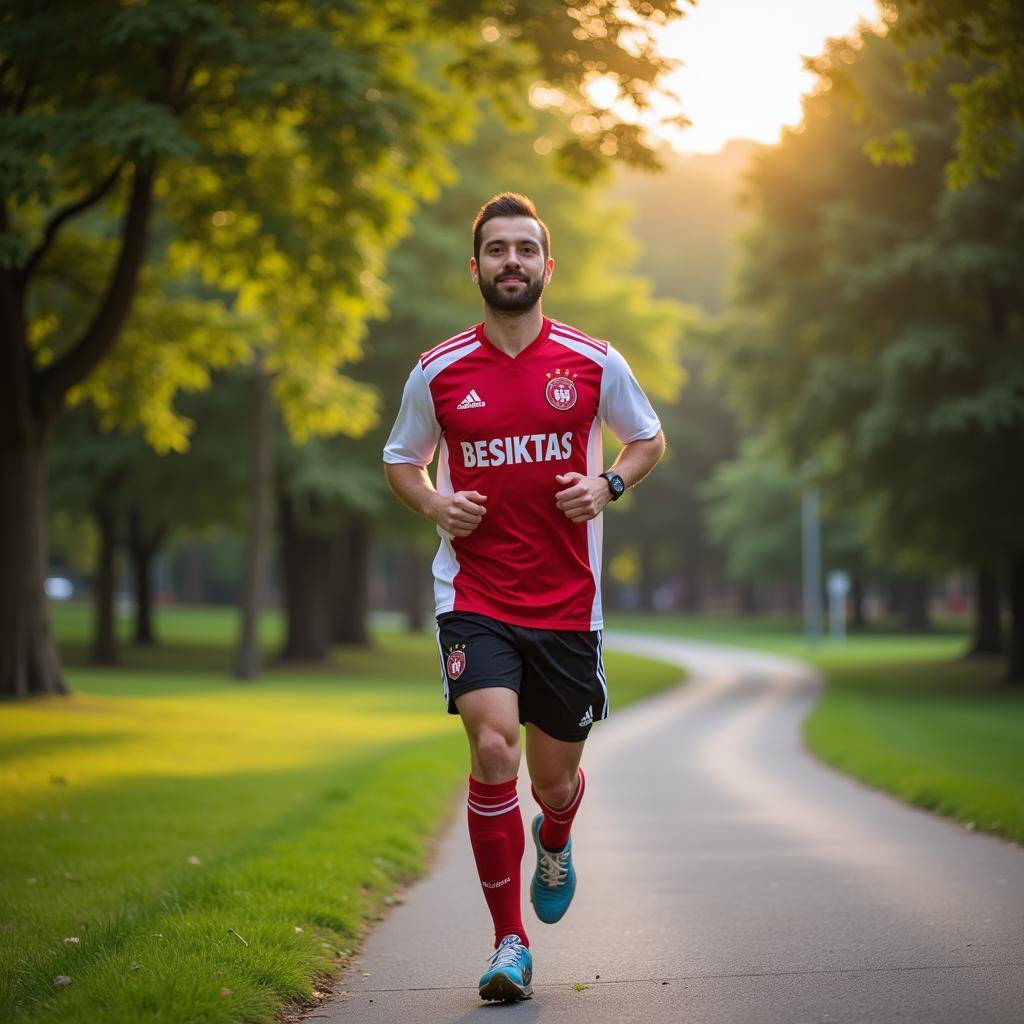 Besiktas Fan Preparing for St. Matthews 5K