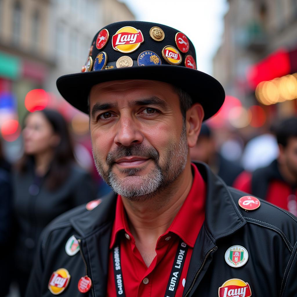 Beşiktaş Fan with Unique Hat