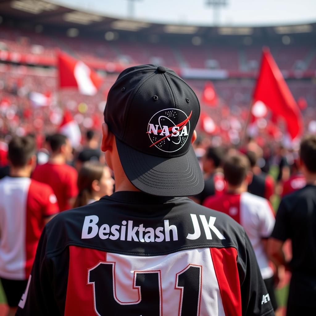 Beşiktaş Fan Wearing Apollo 11 Hat