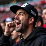 Beşiktaş Fan Sporting a Bad Bunny Cap at Vodafone Park